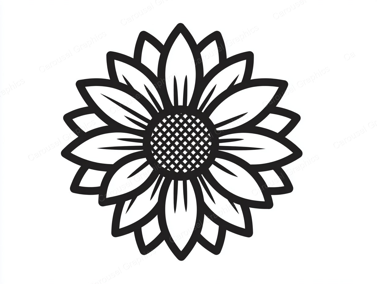 Sunflower Vector Graphic preview