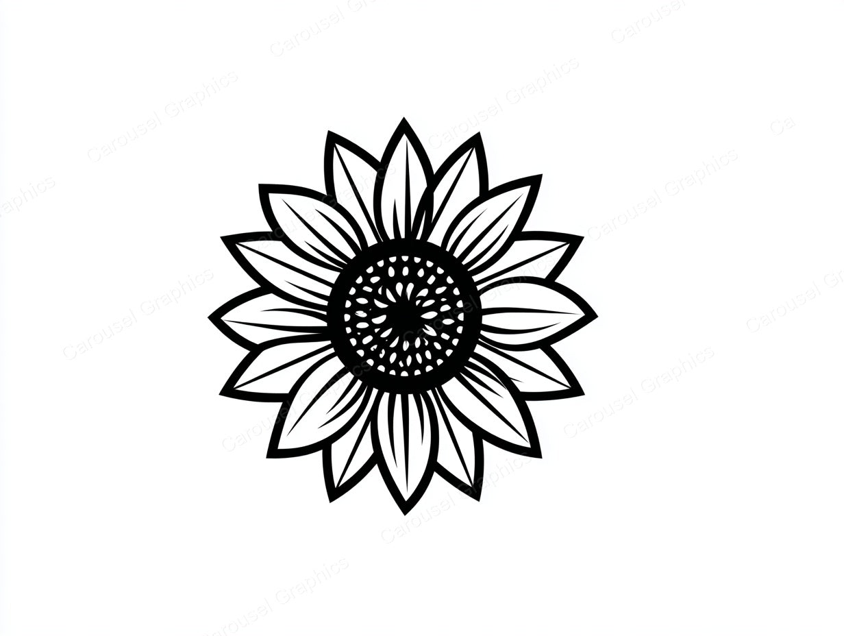 Sunflower Vector Graphic preview