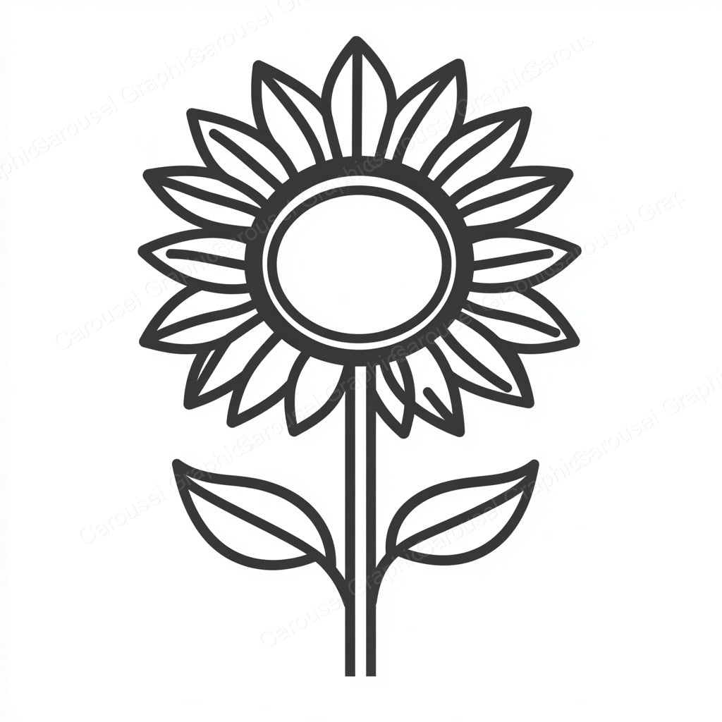 Sunflower Vector Graphic preview