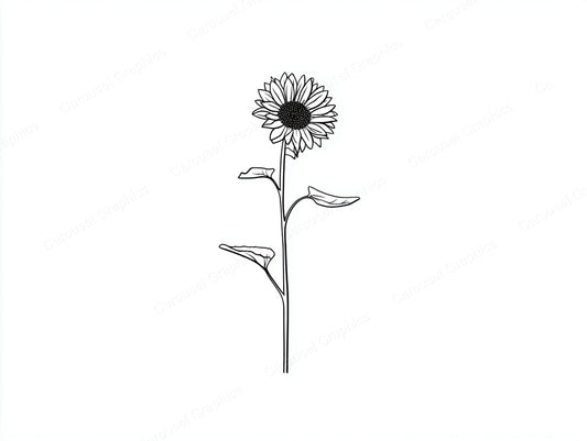 Sunflower Vector Graphic preview