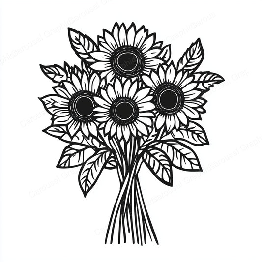 Sunflower Vector Graphic preview