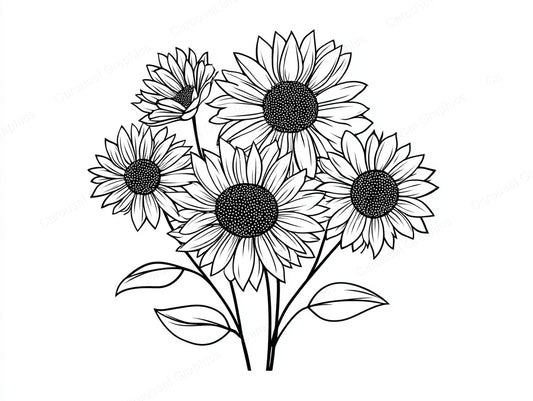 Sunflower Vector Graphic preview