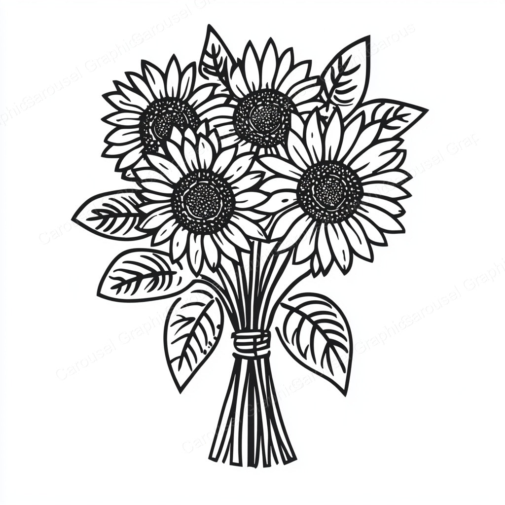 Sunflower Vector Graphic preview
