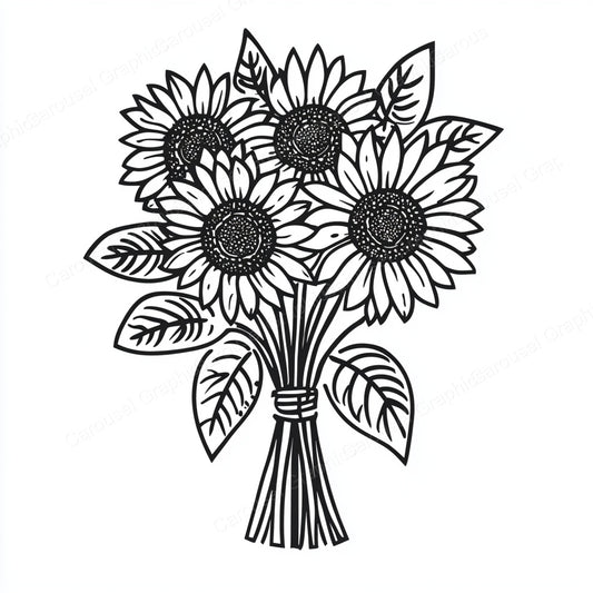 Sunflower Vector Graphic preview