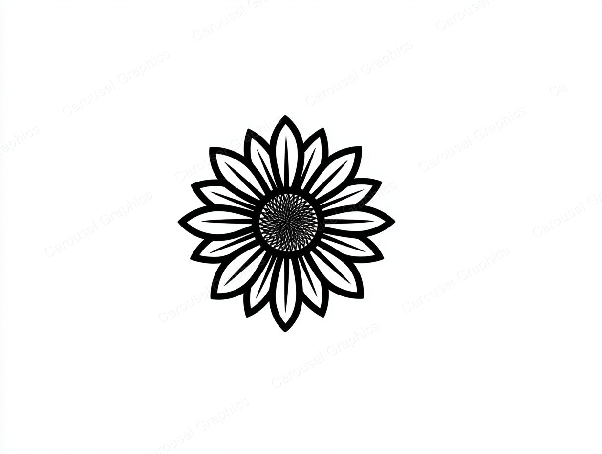 Sunflower Vector Graphic preview
