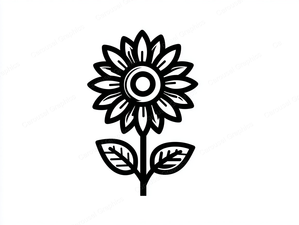 Sunflower Vector Graphic preview