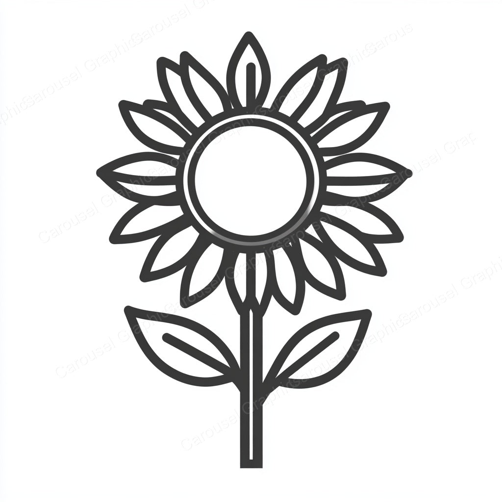 Sunflower Vector Graphic preview