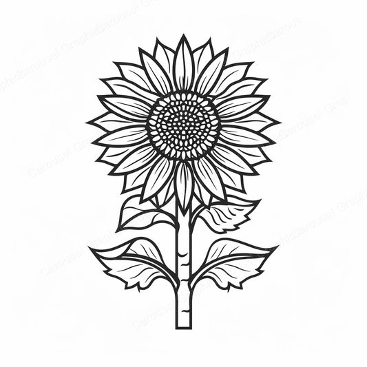 Sunflower Vector Graphic preview