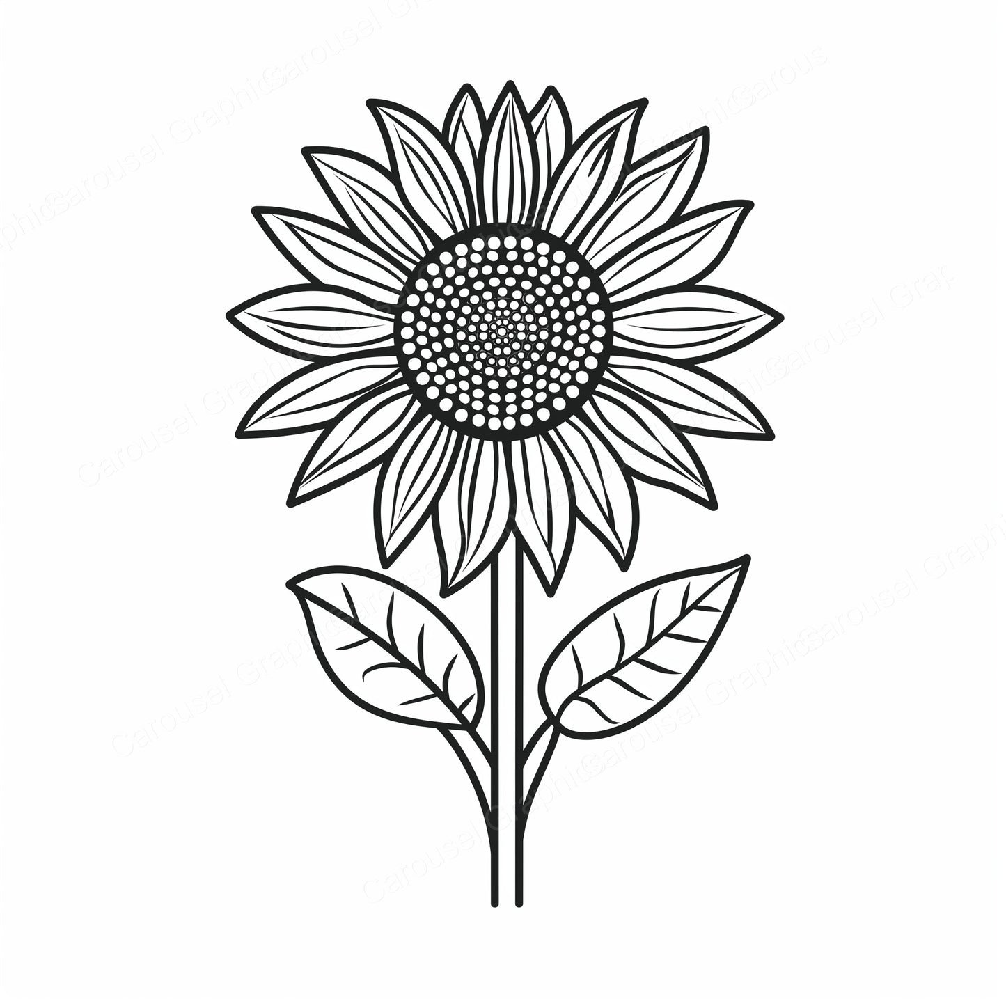 Sunflower Vector Graphic preview
