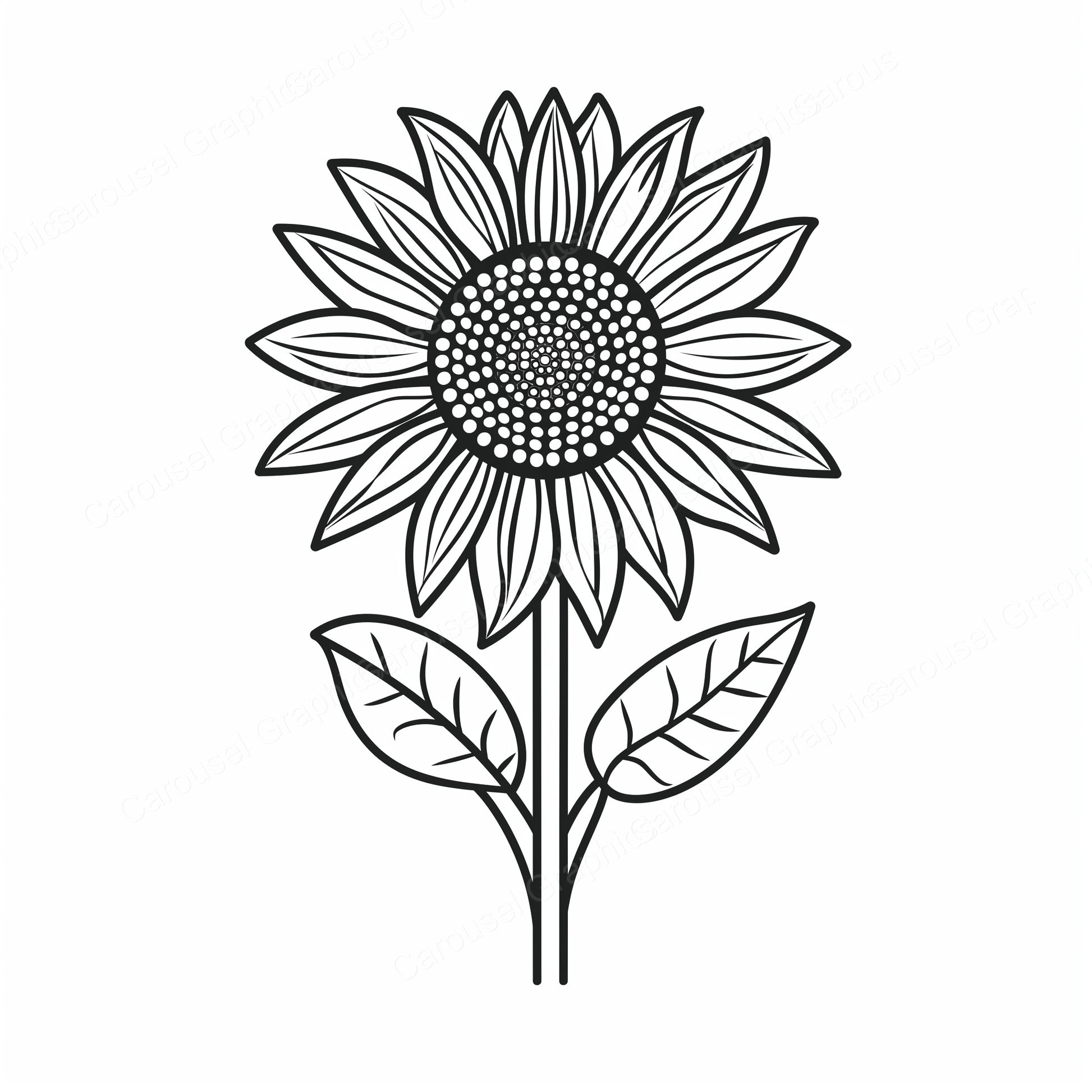 Sunflower Vector Graphic preview