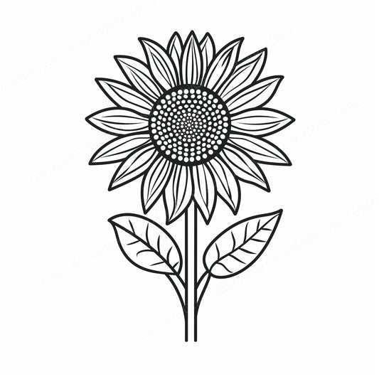 Sunflower Vector Graphic preview