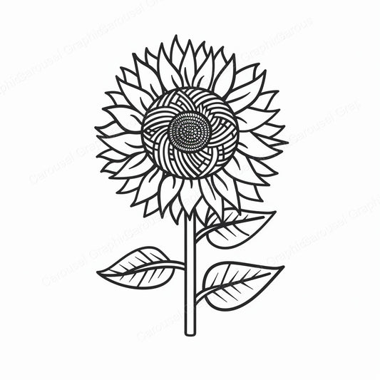 Sunflower Vector Graphic preview