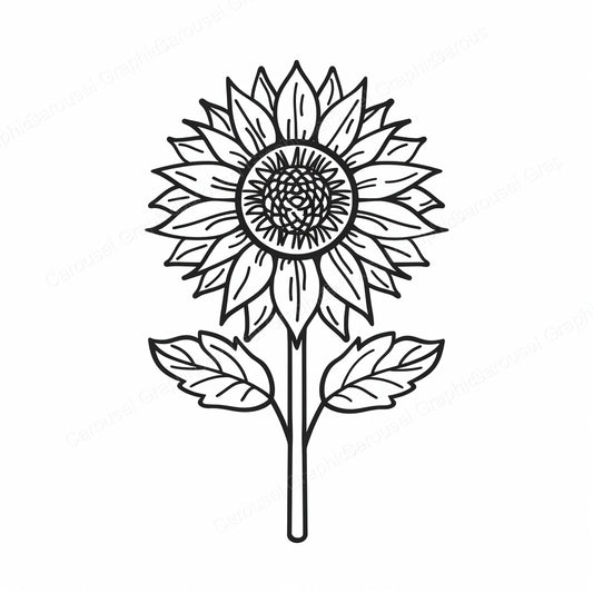 Sunflower Vector Graphic preview