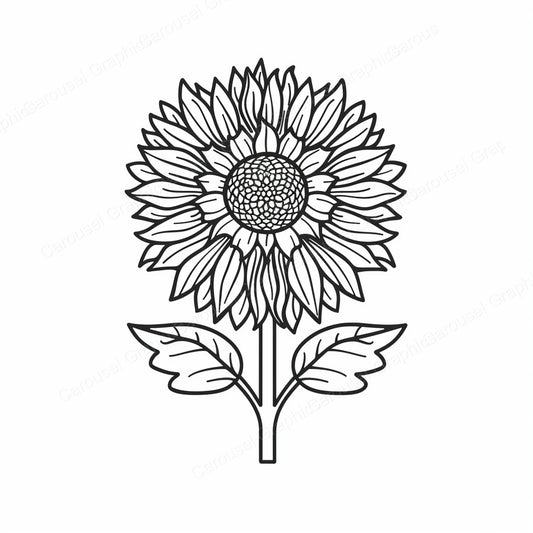 Sunflower Vector Graphic preview
