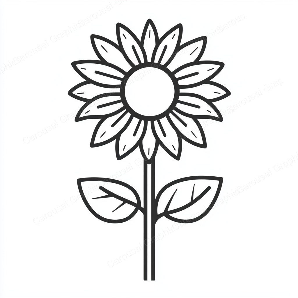 Sunflower Vector Graphic preview