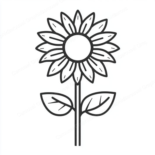 Sunflower Vector Graphic preview