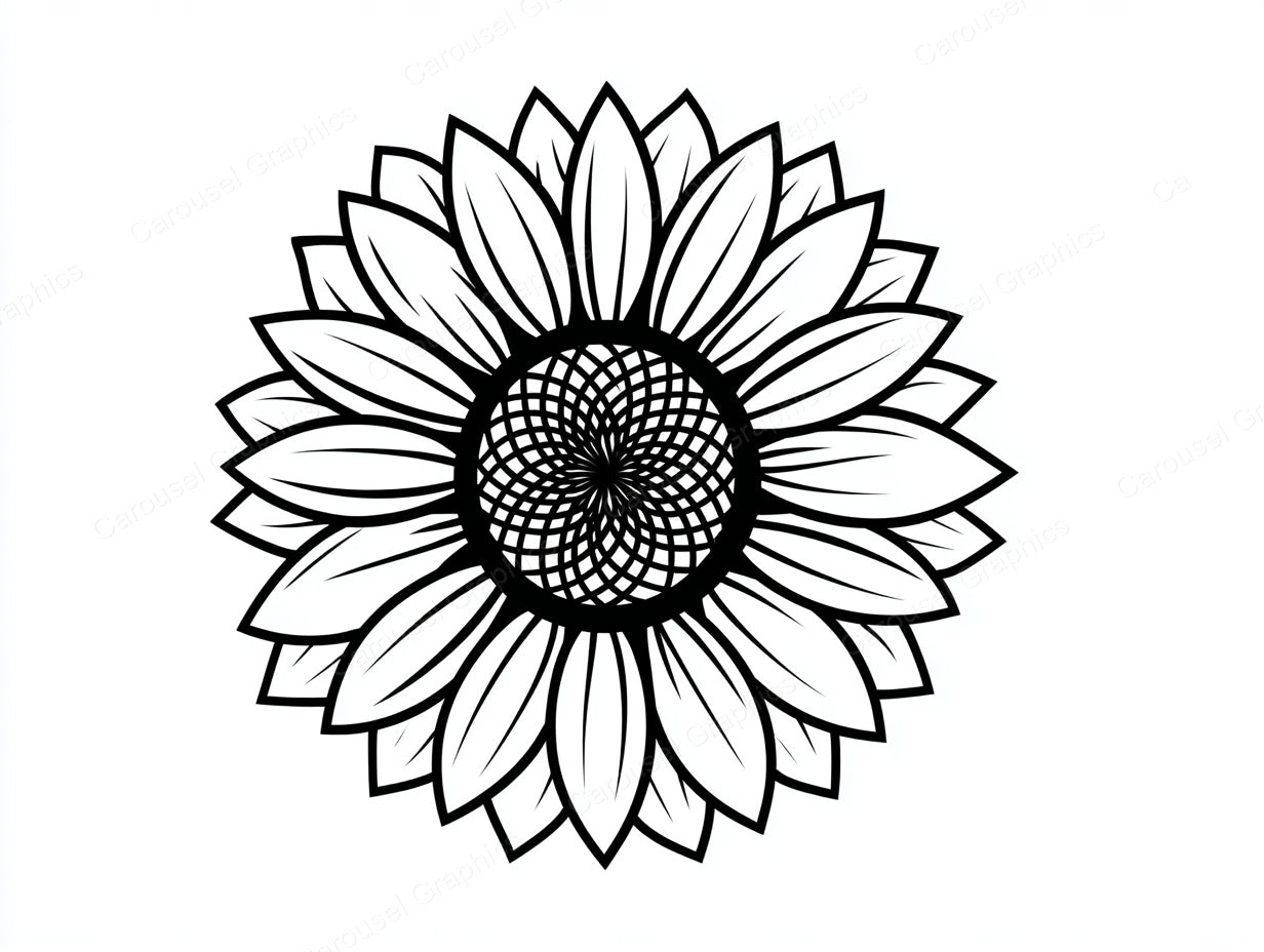 Sunflower Vector Graphic preview