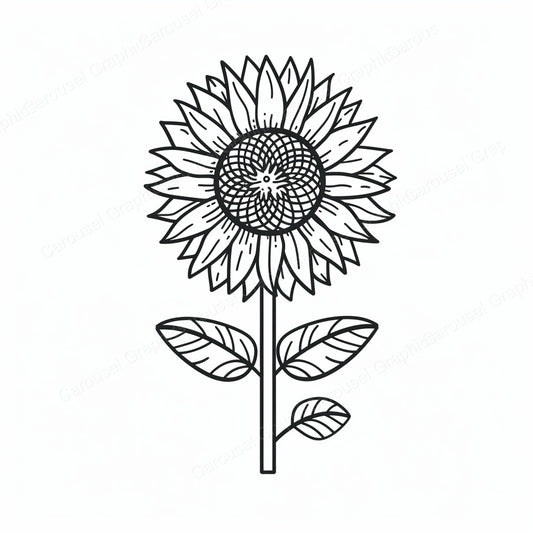 Sunflower Vector Graphic preview