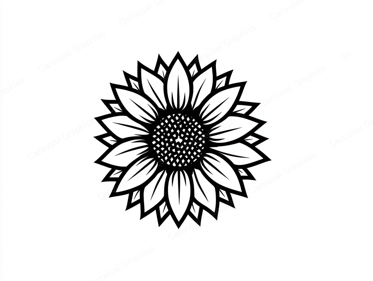 Sunflower Vector Graphic preview