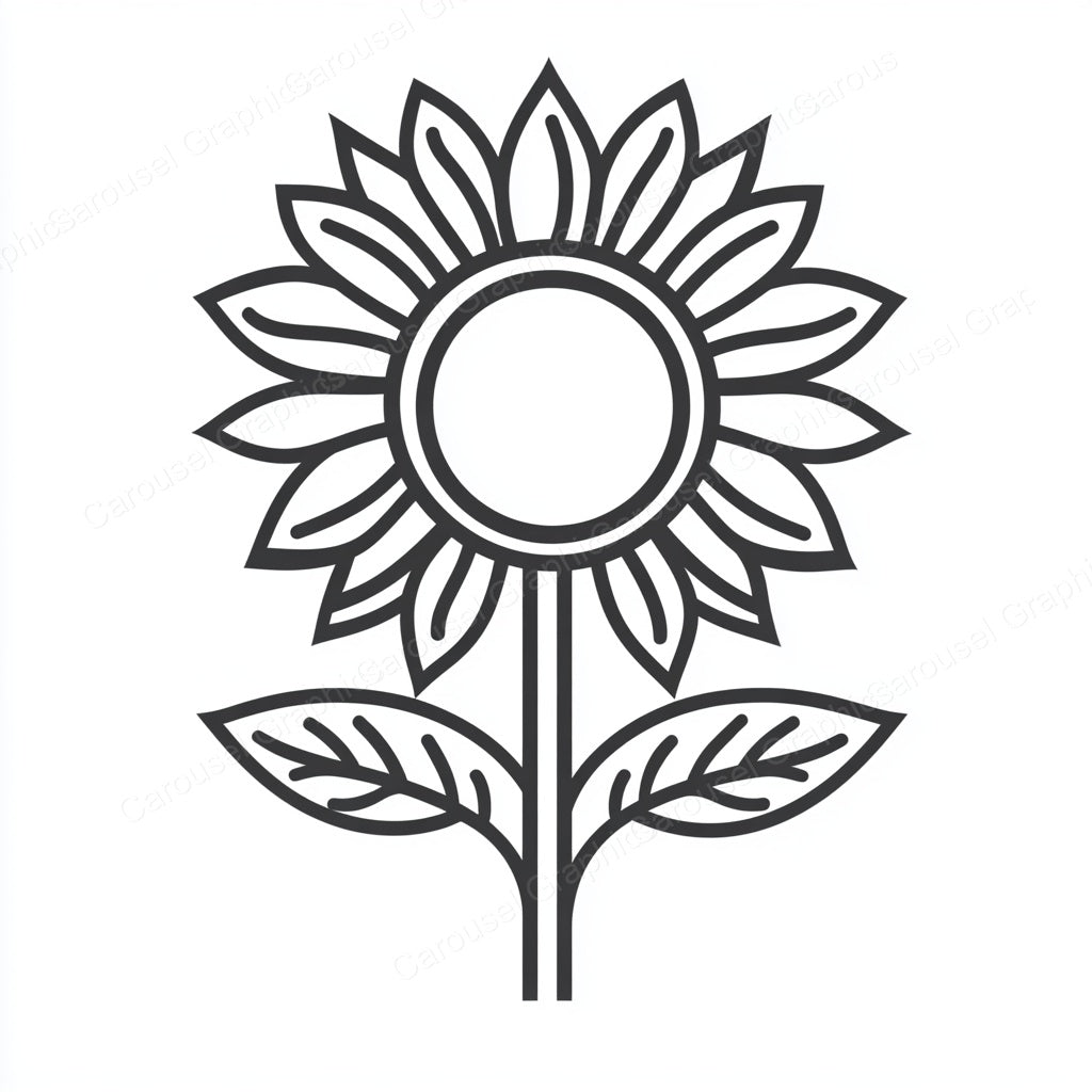 Sunflower Vector Graphic preview