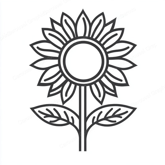 Sunflower Vector Graphic preview