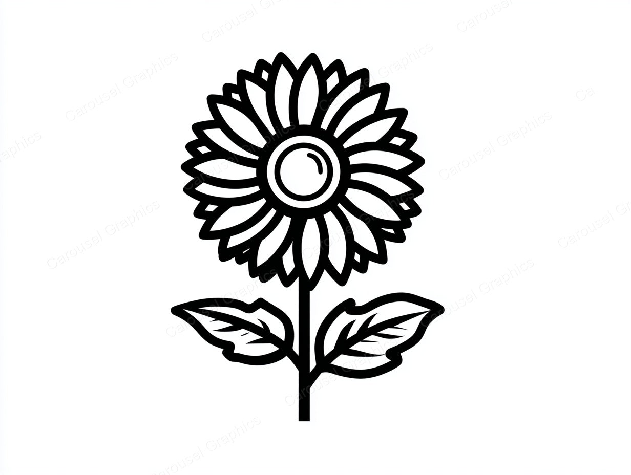 Sunflower Vector Graphic preview