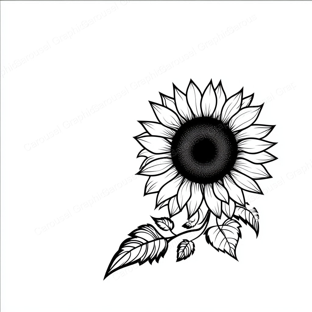 Sunflower Vector Graphic preview