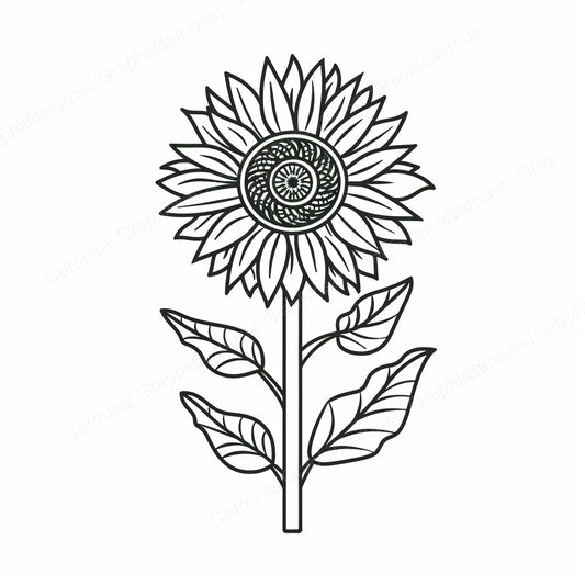 Sunflower Vector Graphic preview