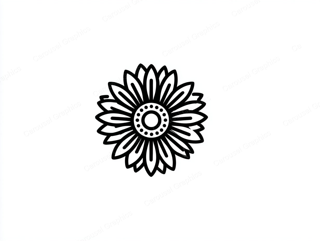 Sunflower Vector Graphic preview
