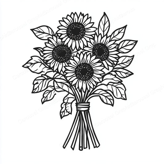 Sunflower Vector Graphic preview