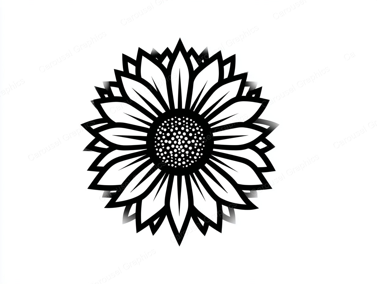 Sunflower Vector Graphic preview