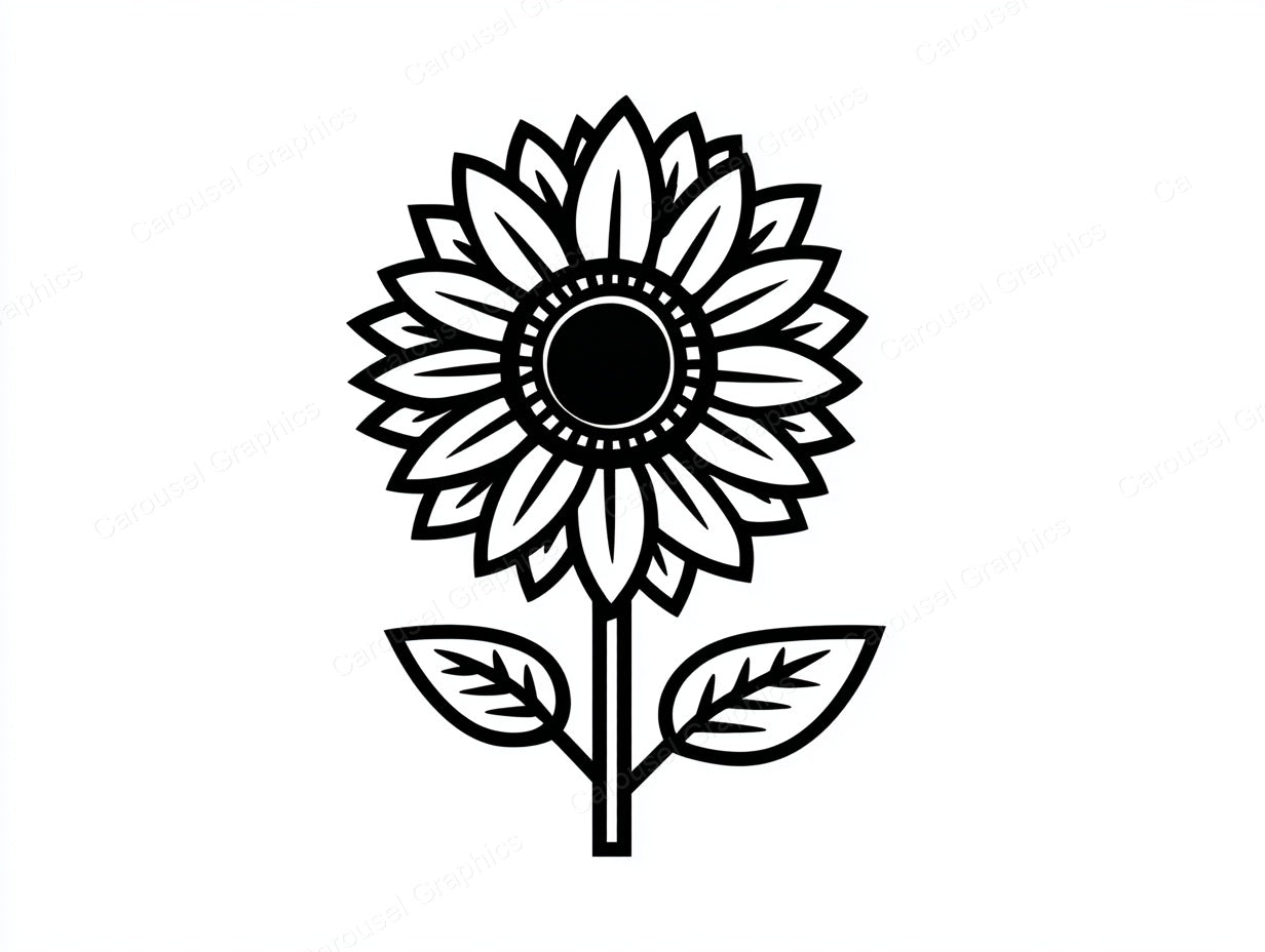 Sunflower Vector Graphic preview