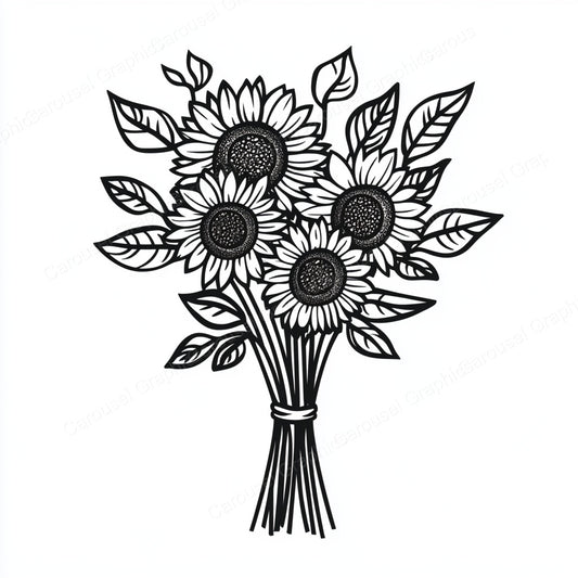 Sunflower Vector Graphic preview