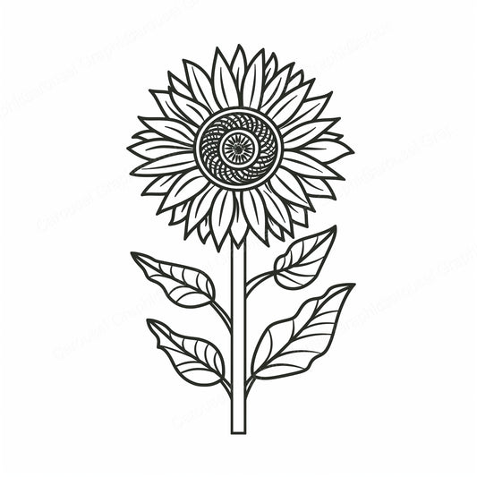 Sunflower Vector Graphic preview