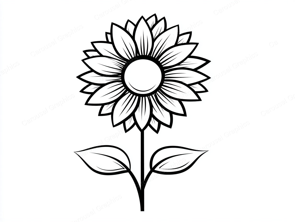Sunflower Vector Graphic preview