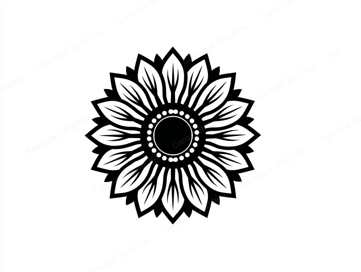 Sunflower Vector Graphic preview