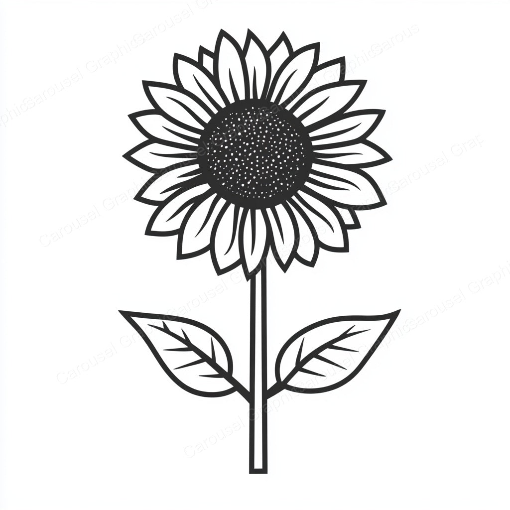 Sunflower Vector Graphic preview