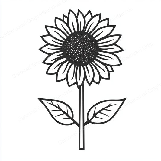 Sunflower Vector Graphic preview