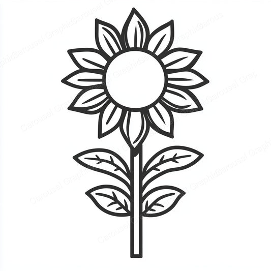 Sunflower Vector Graphic preview
