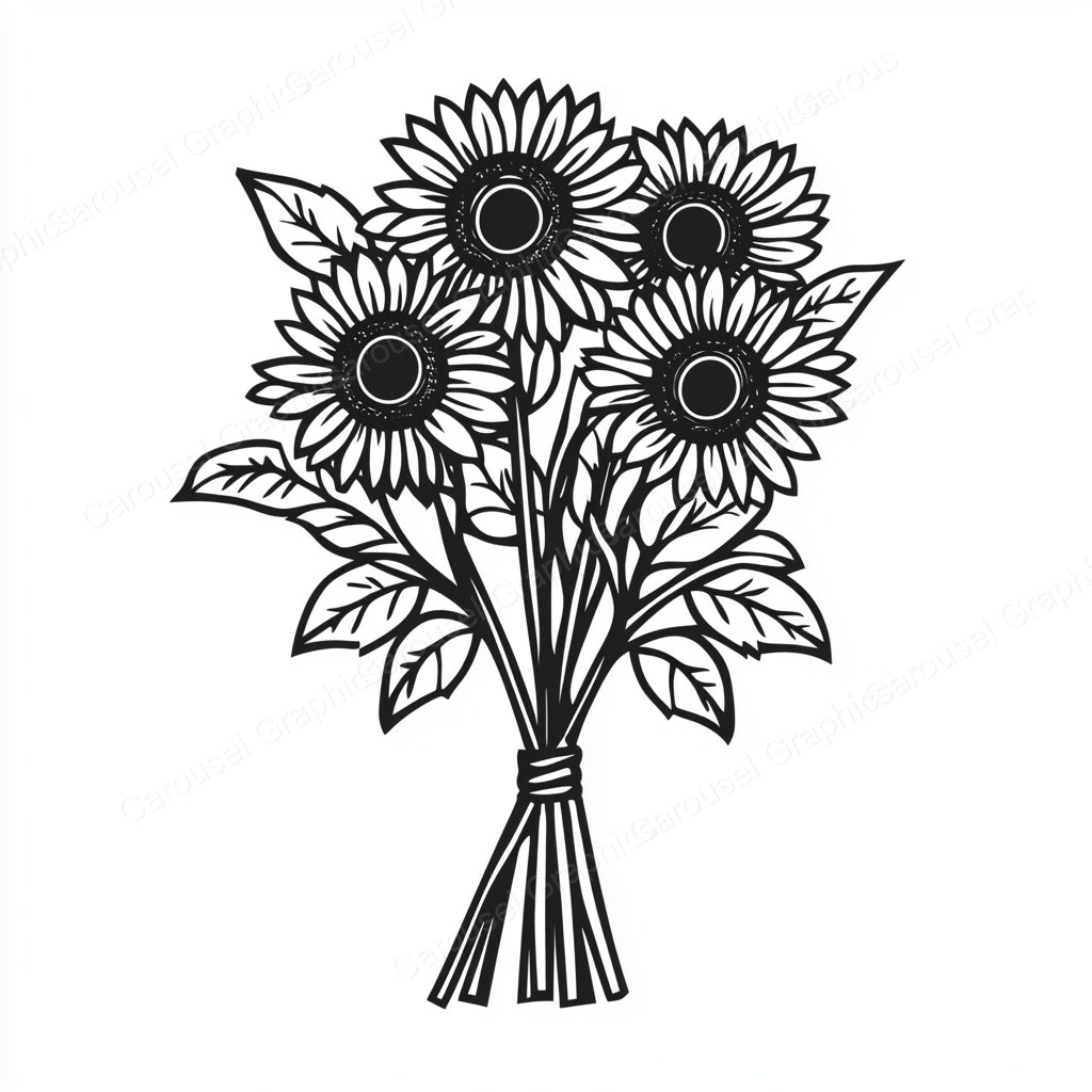 Sunflower Vector Graphic preview