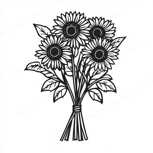 Sunflower Vector Graphic preview