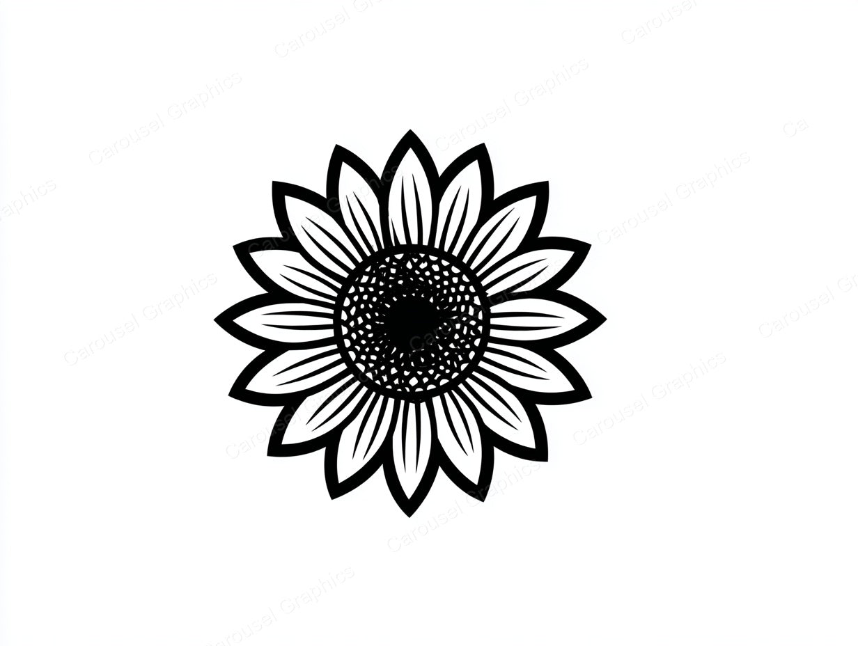 Sunflower Vector Graphic preview