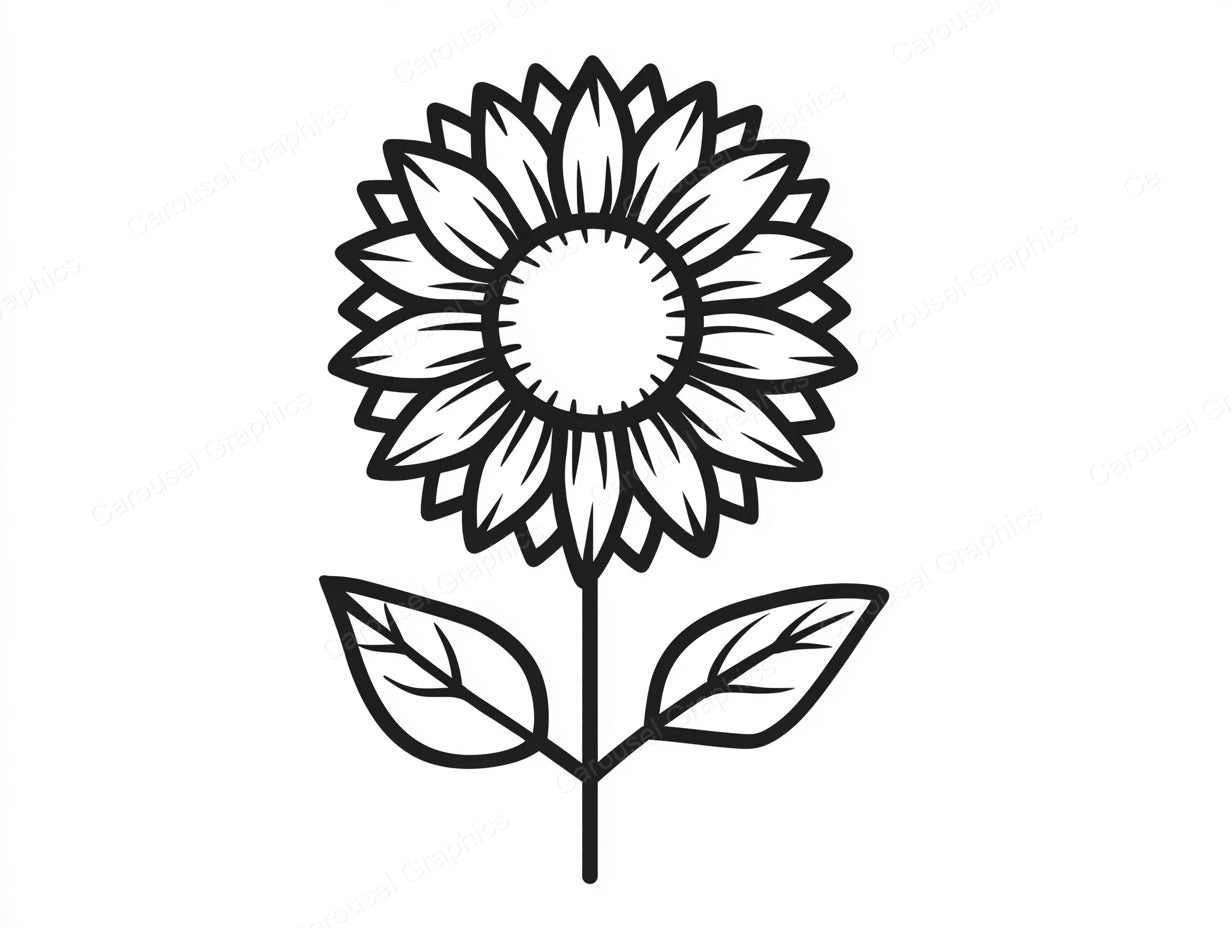 Sunflower Vector Graphic preview