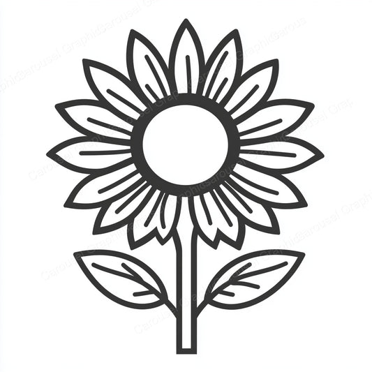 Sunflower Vector Graphic preview