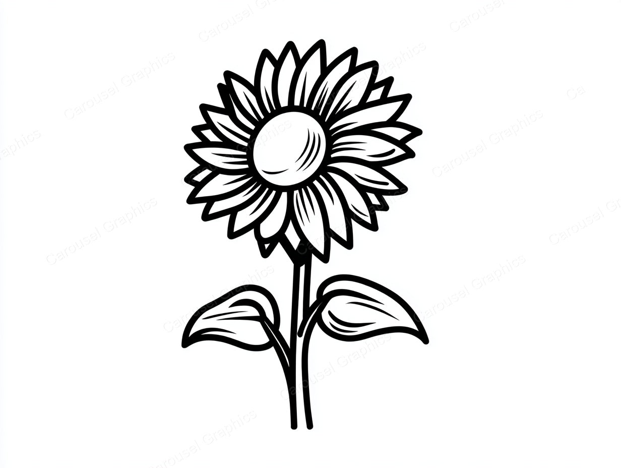Sunflower Vector Graphic preview