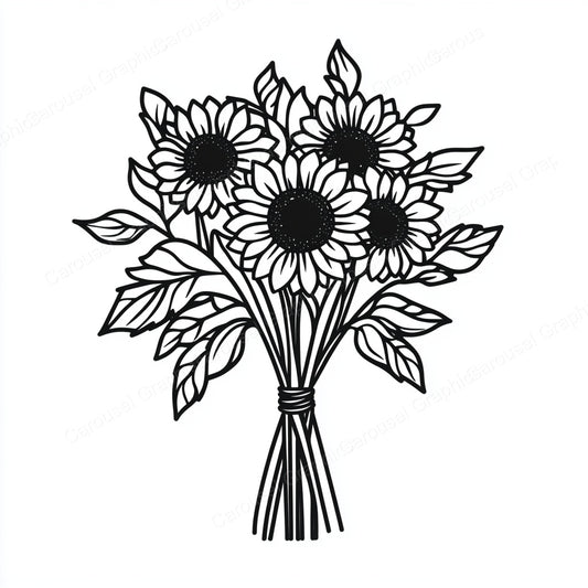 Sunflower Vector Graphic preview