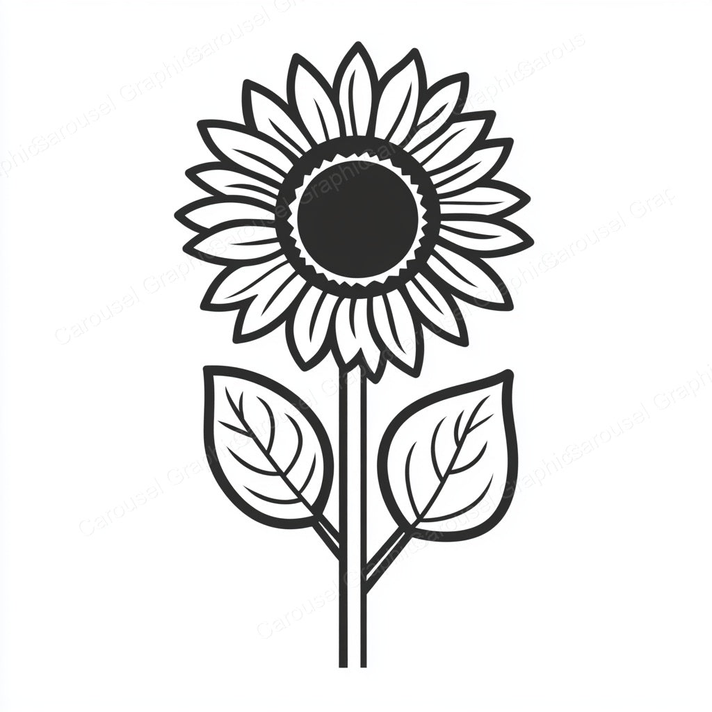 Sunflower Vector Graphic preview