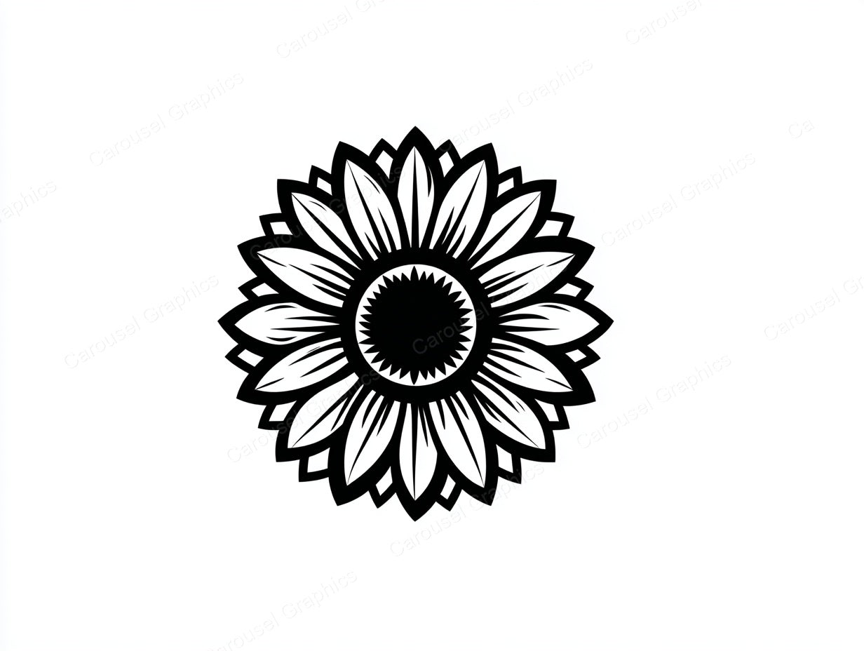 Sunflower Vector Graphic preview
