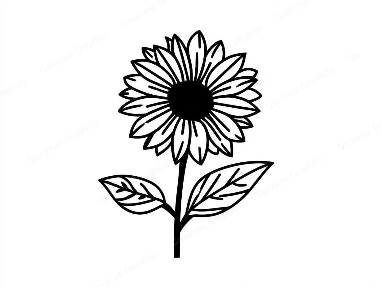 Sunflower Vector Graphic preview