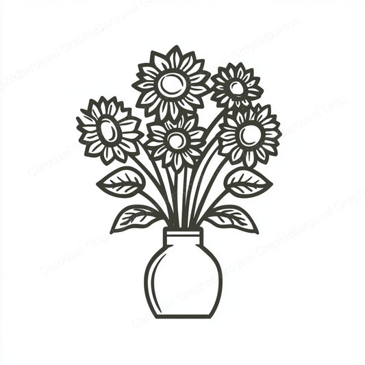 Sunflower Vector Graphic preview